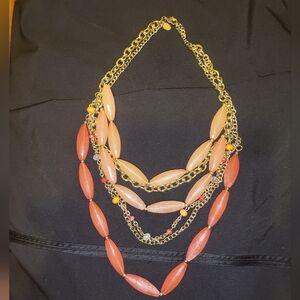 Coral Layered Necklace